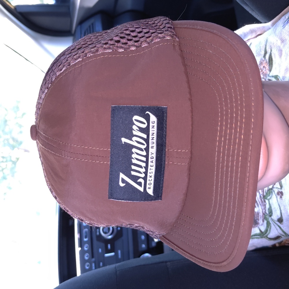 Zumbro Rocksteady Running Stitched Patch Logo Trucker Mesh Strapback Hat Cap